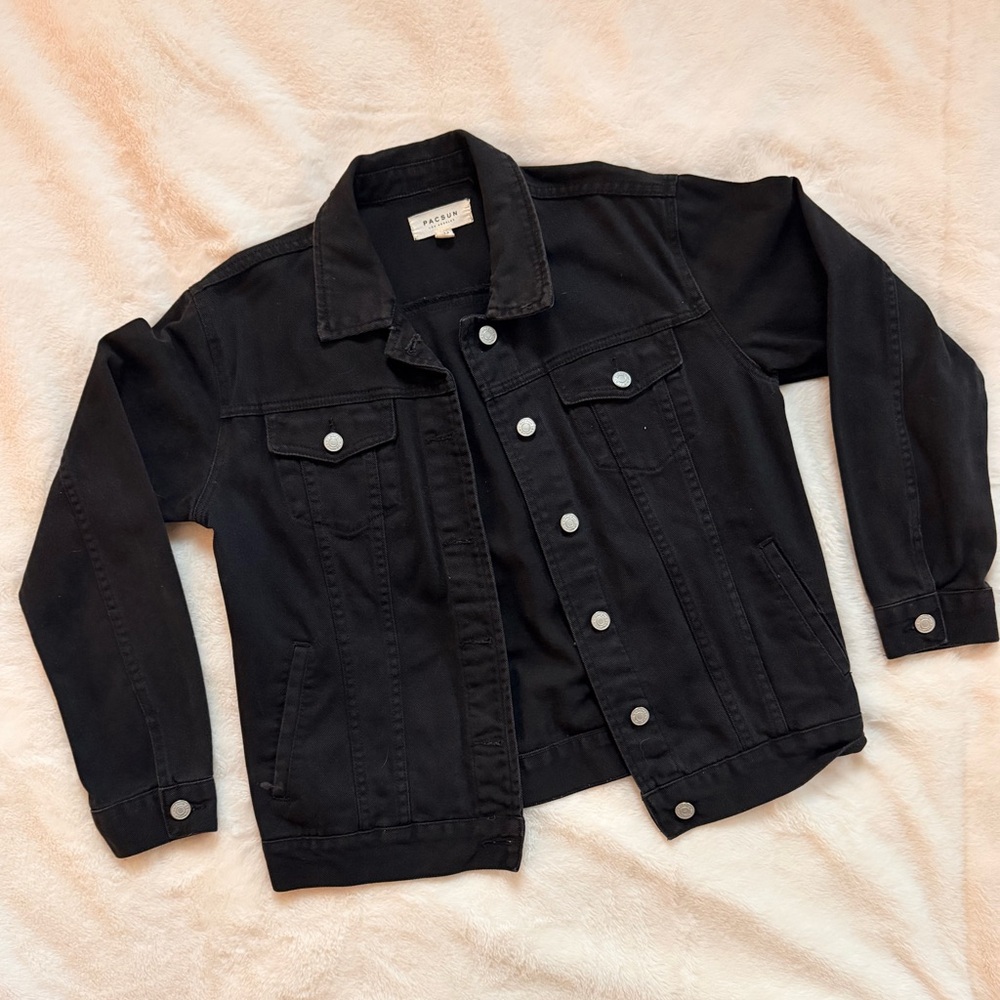 Vintage PacSun Black Denim Jacket